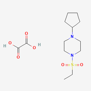molecular formula C13H24N2O6S B3940346 1-cyclopentyl-4-(ethylsulfonyl)piperazine oxalate 