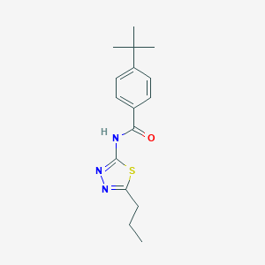 molecular formula C16H21N3OS B394037 4-tert-butyl-N-(5-propyl-1,3,4-thiadiazol-2-yl)benzamide 