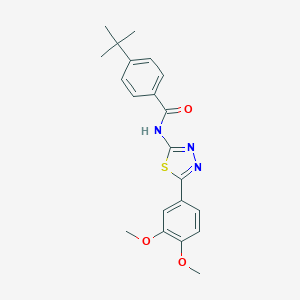 4-tert-butyl-N-[5-(3,4-dimethoxyphenyl)-1,3,4-thiadiazol-2-yl]benzamide