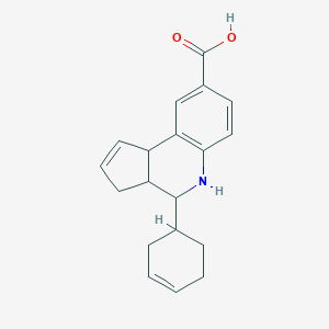 molecular formula C19H21NO2 B394042 4-(3-cyclohexen-1-yl)-3a,4,5,9b-tetrahydro-3H-cyclopenta[c]quinoline-8-carboxylic acid 