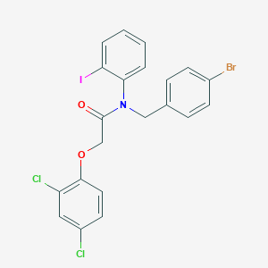N-(4-bromobenzyl)-2-(2,4-dichlorophenoxy)-N-(2-iodophenyl)acetamide