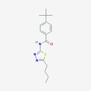 molecular formula C17H23N3OS B394049 4-tert-butyl-N-(5-butyl-1,3,4-thiadiazol-2-yl)benzamide 