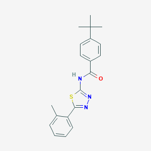 4-tert-butyl-N-[5-(2-methylphenyl)-1,3,4-thiadiazol-2-yl]benzamide