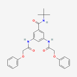 molecular formula C27H29N3O5 B3940531 N-(tert-butyl)-3,5-bis[(phenoxyacetyl)amino]benzamide 