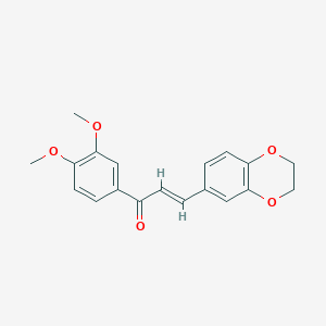 molecular formula C19H18O5 B394054 3-(2,3-Dihydro-1,4-benzodioxin-6-yl)-1-(3,4-dimethoxyphenyl)-2-propen-1-one 