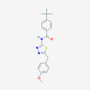 4-tert-butyl-N-[5-(4-methoxybenzyl)-1,3,4-thiadiazol-2-yl]benzamide
