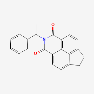 molecular formula C22H17NO2 B3940563 2-(1-phenylethyl)-6,7-dihydro-1H-indeno[6,7,1-def]isoquinoline-1,3(2H)-dione 