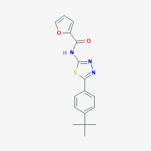 molecular formula C17H17N3O2S B394061 N-[5-(4-tert-butylphenyl)-1,3,4-thiadiazol-2-yl]furan-2-carboxamide 