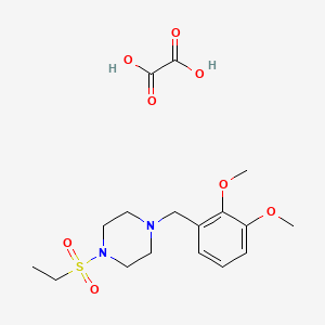 molecular formula C17H26N2O8S B3940615 1-(2,3-dimethoxybenzyl)-4-(ethylsulfonyl)piperazine oxalate 
