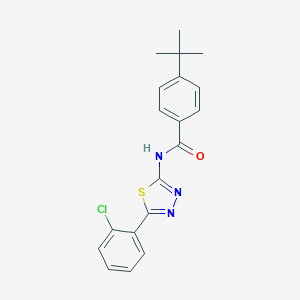 4-tert-butyl-N-[5-(2-chlorophenyl)-1,3,4-thiadiazol-2-yl]benzamide