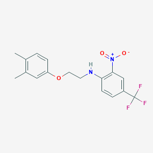 N-[2-(3,4-dimethylphenoxy)ethyl]-2-nitro-4-(trifluoromethyl)aniline