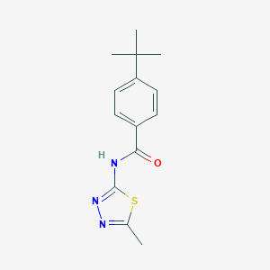 molecular formula C14H17N3OS B394068 4-tert-butyl-N-(5-methyl-1,3,4-thiadiazol-2-yl)benzamide CAS No. 328560-91-4