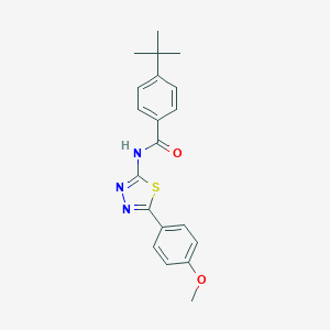 4-tert-butyl-N-[5-(4-methoxyphenyl)-1,3,4-thiadiazol-2-yl]benzamide