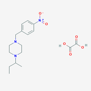molecular formula C17H25N3O6 B3940714 1-sec-butyl-4-(4-nitrobenzyl)piperazine oxalate 