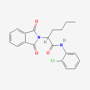 N-(2-chlorophenyl)-2-(1,3-dioxo-1,3-dihydro-2H-isoindol-2-yl)hexanamide
