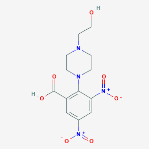 2-[4-(2-Hydroxyethyl)-1-piperazinyl]-3,5-bisnitrobenzoic acid