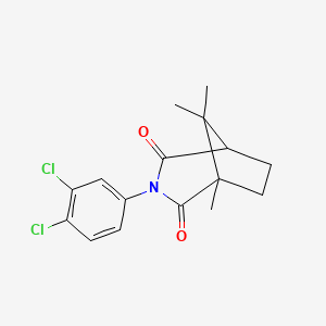 molecular formula C16H17Cl2NO2 B3940790 3-(3,4-dichlorophenyl)-1,8,8-trimethyl-3-azabicyclo[3.2.1]octane-2,4-dione 