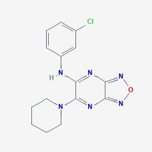 N-(3-chlorophenyl)-N-(6-piperidino[1,2,5]oxadiazolo[3,4-b]pyrazin-5-yl)amine