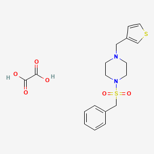 molecular formula C18H22N2O6S2 B3940832 1-(benzylsulfonyl)-4-(3-thienylmethyl)piperazine oxalate 
