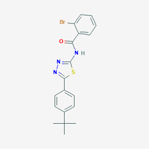 2-bromo-N-[5-(4-tert-butylphenyl)-1,3,4-thiadiazol-2-yl]benzamide