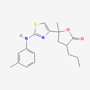 5-methyl-5-{2-[(3-methylphenyl)amino]-1,3-thiazol-4-yl}-3-propyldihydro-2(3H)-furanone