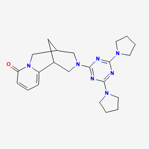 11-(4,6-di-1-pyrrolidinyl-1,3,5-triazin-2-yl)-7,11-diazatricyclo[7.3.1.0~2,7~]trideca-2,4-dien-6-one
