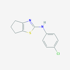 N-(4-chlorophenyl)-5,6-dihydro-4H-cyclopenta[d][1,3]thiazol-2-amine