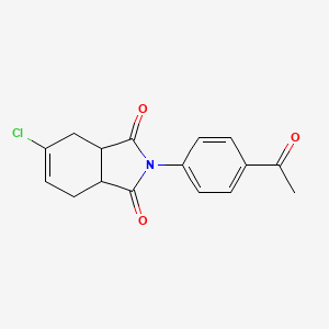 molecular formula C16H14ClNO3 B3940965 2-(4-acetylphenyl)-5-chloro-3a,4,7,7a-tetrahydro-1H-isoindole-1,3(2H)-dione 