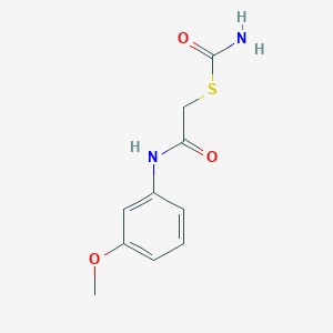 molecular formula C10H12N2O3S B394097 S-[2-(3-methoxyanilino)-2-oxoethyl] thiocarbamate 