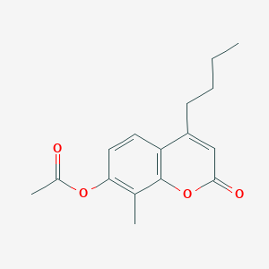 molecular formula C16H18O4 B3941004 4-butyl-8-methyl-2-oxo-2H-chromen-7-yl acetate 