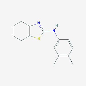 molecular formula C15H18N2S B394101 N-(3,4-dimethylphenyl)-4,5,6,7-tetrahydro-1,3-benzothiazol-2-amine 