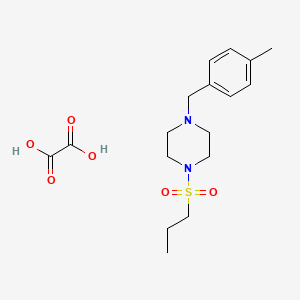 molecular formula C17H26N2O6S B3941011 1-(4-methylbenzyl)-4-(propylsulfonyl)piperazine oxalate 