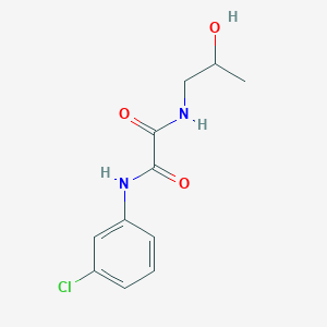 molecular formula C11H13ClN2O3 B3941013 N-(3-chlorophenyl)-N'-(2-hydroxypropyl)ethanediamide 