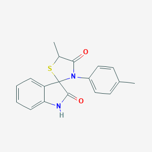 5'-methyl-3'-(4-methylphenyl)-4'H-spiro[indole-3,2'-[1,3]thiazolidine]-2,4'(1H)-dione