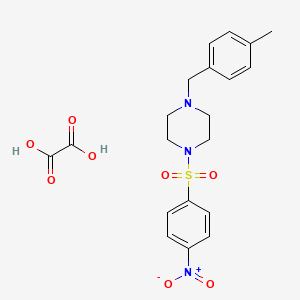 molecular formula C20H23N3O8S B3941044 1-(4-methylbenzyl)-4-[(4-nitrophenyl)sulfonyl]piperazine oxalate 