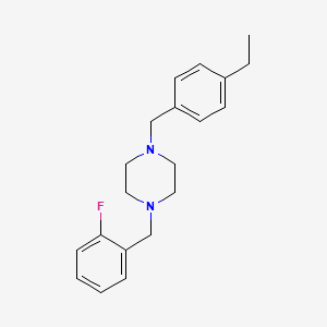 1-(4-ethylbenzyl)-4-(2-fluorobenzyl)piperazine