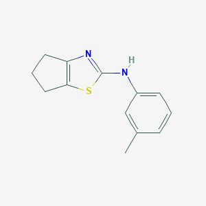 molecular formula C13H14N2S B394105 N-(3-methylphenyl)-5,6-dihydro-4H-cyclopenta[d][1,3]thiazol-2-amine 