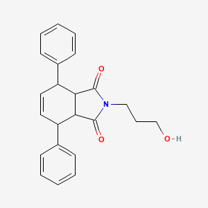 2-(3-hydroxypropyl)-4,7-diphenyl-3a,4,7,7a-tetrahydro-1H-isoindole-1,3(2H)-dione