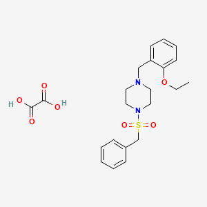 molecular formula C22H28N2O7S B3941216 1-(benzylsulfonyl)-4-(2-ethoxybenzyl)piperazine oxalate 