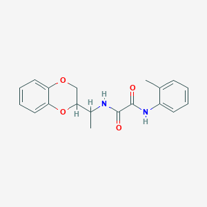 N-[1-(2,3-dihydro-1,4-benzodioxin-2-yl)ethyl]-N'-(2-methylphenyl)ethanediamide