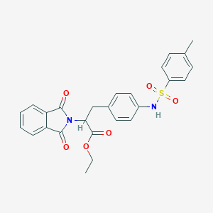 ethyl 2-(1,3-dioxo-1,3-dihydro-2H-isoindol-2-yl)-3-(4-{[(4-methylphenyl)sulfonyl]amino}phenyl)propanoate