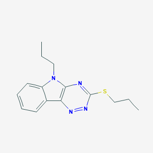 molecular formula C15H18N4S B394125 5-propyl-3-(propylsulfanyl)-5H-[1,2,4]triazino[5,6-b]indole 