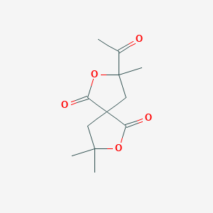 molecular formula C12H16O5 B3941252 3-acetyl-3,8,8-trimethyl-2,7-dioxaspiro[4.4]nonane-1,6-dione 