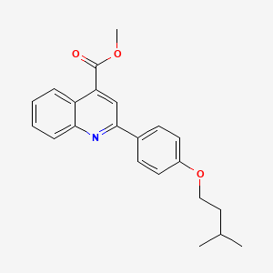 methyl 2-[4-(3-methylbutoxy)phenyl]-4-quinolinecarboxylate
