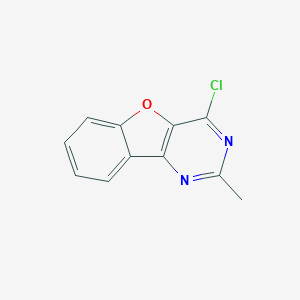 molecular formula C11H7ClN2O B394134 4-Chloro-2-methylbenzofuro[3,2-d]pyrimidine CAS No. 39786-40-8