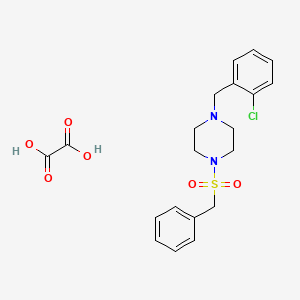 molecular formula C20H23ClN2O6S B3941353 1-(benzylsulfonyl)-4-(2-chlorobenzyl)piperazine oxalate 