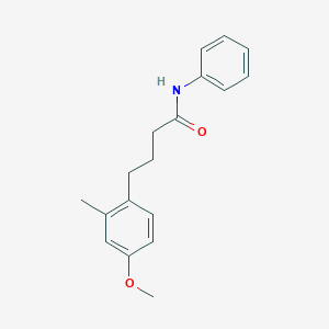 molecular formula C18H21NO2 B3941364 4-(4-methoxy-2-methylphenyl)-N-phenylbutanamide 
