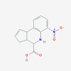 molecular formula C13H12N2O4 B394139 6-nitro-3a,4,5,9b-tetrahydro-3H-cyclopenta[c]quinoline-4-carboxylic acid CAS No. 359418-29-4