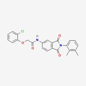 molecular formula C24H19ClN2O4 B3941397 2-(2-chlorophenoxy)-N-[2-(2,3-dimethylphenyl)-1,3-dioxo-2,3-dihydro-1H-isoindol-5-yl]acetamide 