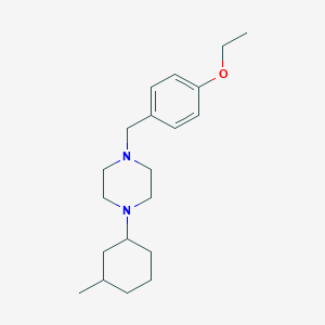 molecular formula C20H32N2O B3941455 1-(4-ethoxybenzyl)-4-(3-methylcyclohexyl)piperazine 